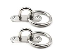 SeeRaphee Crochet de fixation murale de plafond robuste Anchor Pad Eye Plate Acier inoxydable 304 5/16" 8mm (2 pièces)