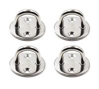 SeeRaphee Crochet de Fixation Murale de Plafond Robuste Anchor Pad Eye Plate Acier Inoxydable 304 5/16" 8mm (4 pièces)