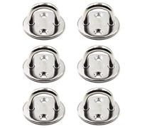 SeeRaphee Crochet de Fixation Murale de Plafond Robuste Anchor Pad Eye Plate Acier Inoxydable 304 5mm 3/16" (6 pièces)