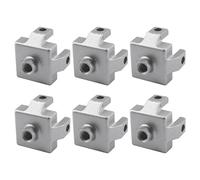 SeeRaphee Lot de 6 connecteurs de pied 4040 M8 pour profil d'extrusion en aluminium, jijiaolianjiejian04