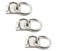 SeeRaphee M6 Crochet de fixation murale de plafond robuste Anchor Pad Eye Plate Acier inoxydable 304 1/4" 6mm (3 pièces)