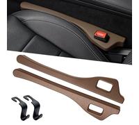 Seeroze Lot de 2 combleurs d'espace pour siège de voiture, camion, SUV, comble l'espace entre le siège et la console (marron, 2 pièces)