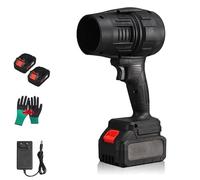 Seese Pro Blower, Seese Cordless Leaf Blower Handheld, Super Power Air Duster, Adjustable Speed, for Patio Cleaning, Lawn Care, Car Cleaning, Blowing Leaves and Dust (Black,Two Batteries)