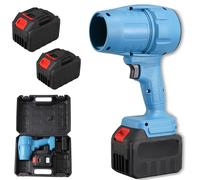 Seese Pro Blower, Seese Cordless Leaf Blower, Three Adjustable Wind Speeds Powerful Handheld Blowers, for Patio Cleaning, Blowing Leaves, Lawn Care, (2 pcs Batteries,Blue)