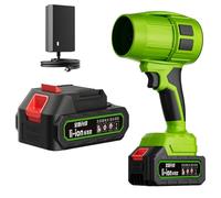 Seese Pro Le Souffleur sans Fil Ultra-Puissant, Souffleur Thermique Puissant De Feuilles Portable Turbocompressé Au Lithium, pour ExtéRieur pour Nettoyage De Cour, Terrasse, Voiture (1 Piles)