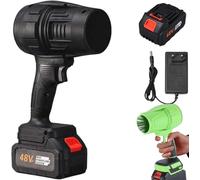 Seese Pro Souffleur Aspirateur Électrique sans Fil - Portable, 35000 RPM Ultra Puissant, 40 Minutes d'Autonomie, Léger pour Jardin, Cour, Feuilles, Pelouse (Black,1 Batterie)