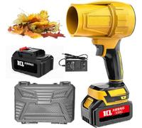 Seese Pro - Souffleur Ultra-Léger Et Ultra-Puissant, Souffleur à Feuilles sans Fil Seese, Dépoussiéreur Turbo sans Fil Super Puissant, Mini Ventilateur à Jet Sec(Yellow,1 Battery)