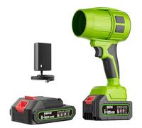 Seese Pro - Souffleur Ultra Léger, Ultra Puissant, Souffleur électrique sans Fil, Souffleur à Air Turbo Super Puissant, Mini à Jet Sec for Pelouse, Terrasse, Extérieur(Green,1 Battery)