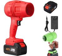 Seese Pro - Souffleur Ultra Léger, Ultra Puissant, Souffleur électrique sans Fil, Souffleur à Air Turbo Super Puissant, Mini à Jet Sec for Pelouse, Terrasse, Extérieur(Red,1 Battery)