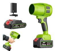 SEESE TURBOJET Pro - Souffleur Haute Puissance Multifonction Ekglobalshop Vert Aspirateur à Feuilles sans Fil, 180000 RPM, léger (600g), avec Batterie 21V 2600mAh, Vitesse réglable par Pression