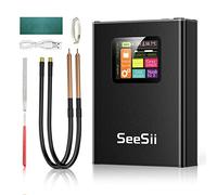 Seesii 5000mAh Soudeuse à Points pour Batterie, SEE-04 Machine de Soudage par Point Portable avec Écran LCD Couleurs 30 Engrenages Réglables Puanta de Soudage Feuille de Nickel de 2 Mètres