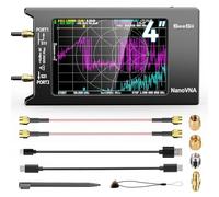 Seesii Analyseur de Réseau Vectoriel NanoVNA-H4, Analyseur d'antenne V4,4 9KHz-1,5GHz HF VHF UHF avec Écran Tactile pour Paramètres S et Rapport d'onde Stationnaire de Tension