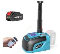 SEESII Cric Voiture Électrique sans Fil 21V 5T Hydraulique Batterie 4.0Ah | Commande par boutons et télécommande, Outil portable de changement de pneu d'urgence pour SUV, Berline, MPV et Pick-up