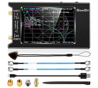 Seesii LiteVNA 4 Pouces Analyseur de Réseau Vectoriel, Analyseur d'Antenne 50kHz-6,3GHz avec Fente MicroSD pour Paramètres de Mesure S HF VHF UHF SWR Phase Delay Smith Chart