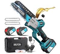 SEESII Mini Tronconneuse a Batterie 6 Pouces Compatible Makita 18V