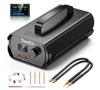 SEESII Soudeur par Points Condensateur, Soudeuse par Point pour Batteries avec Condensateur 3000 F, Spot Welder avec 120 Vitesses Supporte Bandes de Nickel 0,1-0,3 mm