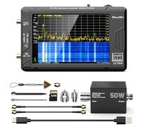 SEESII TinySA Ultra+ ZS406 Analyseur de spectre avec atténuateur 50 W, analyseur de fréquence 4,0" 100 kHz - 5,4 GHz - Générateur de signal 2 en 1 100 kHz - 800 MHz MF/VHF/HF UHF avec carte mémoire de