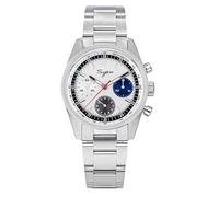 Seestern Sugess Panda Chrono Heritage S442 Mécanique Acier Blanc Bleu Montre Homme