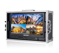 SEETEC ATEM156-CO 15.6 inch Live Streaming Carry-on Broadcast Director Monitor with 4 HDMI Input Output Quad Split Display for ATEM Mini Video Switcher Mixer Pro Studio Television Production