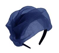 Seethrough Demi-chapeau à volants pour femme French Hairhoop Robe de soirée Accessoires de cheveux vintage