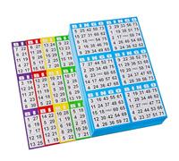 SEETOOOGAMES Lot de 6 cartes de bingo en vrac - 100 carnets de 5 feuilles pour grands groupes