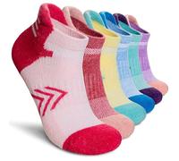 SEEYAN Lot de 6 paires de chaussettes de randonnée en laine mérinos avec coussin épais et respirant pour homme et femme, 6 paires de couleurs mélangées A, 7-11