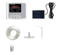 Sefdrert 1 ensemble de dispositif d'irrigation goutte à goutte de jardin double pompe contrôleur système d'arrosage automatique gris