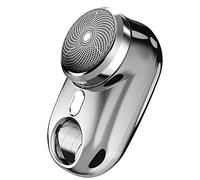 Sefdrert 1 ensemble rasoir électrique avec lampe d'ambiance affichage LED portable indolore pour homme voyage, argent