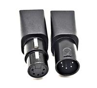 Sefdrert 1 Paire de Connecteurs vers RJ45 RJ45 Ethernet vers 5 Broches XLR et Mâle Adaptateur pour Audio Vidéo, Installation Facile et Facile à Utiliser