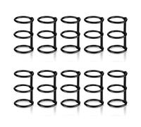 Sefdrert 10 PCS 3 Anneaux Livre Anneaux en Métal Feuilles Mobiles Reliure Anneaux Reliure en Métal DIY Album Photo/Cahier/Cercle Rond Calendrier