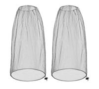 Sefdrert 2 Pack Mosquito Head Net The The-Filet Filet avec Cordon, Filet de Face de Bug pour Le Jardinage de Randonnée de Randonnée Voyageant pour Les Chapeaux, Gris