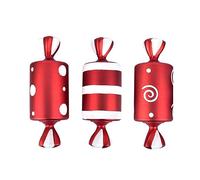 Sefdrert 3 PCS Noël Décorer Grande Canne en Bonbon DIY de Noël Pendentif Maison Fête de Noël Faveur an Cadeau