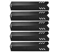 Sefdrert 5 Pièces Plaques Chauffantes de Gril 15 Pouces Plaque Chauffante de Barbecue en Porcelaine Couvercle de Brûleur Couvercle de Brûleur pour Gril D'Arrière-Cour BY13-101-001-1