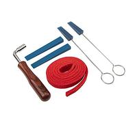 Sefdrert 6 PièCes D'Outils D'Accordeur de Piano, Kit de RéGlage de Piano Professionnel en MéTal et Caoutchouc, Kit de Sourdine Comprenant une Bande de Sourdine de Marteau pour Tourner