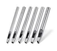Sefdrert 6 Tailles de Perforatrices Ovales pour le Cuir 6 Mm-10 mm Kit D'Outils de Poinçonnage à la Main pour L'Artisanat Du Cuir Creux pour L'Artisanat Du Cuir
