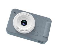 Sefdrert Appareil photo numérique 4K haute définition CCD Voyage Selfie Entrée Niveau Petits Étudiants Campus Selfie Caméra Argenté