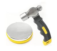 Sefdrert Bloc de banc en acier et marteau d'estampage en métal, outils d'estampage en métal pour la fabrication de et l'estampage du métal