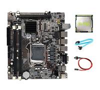 Sefdrert Carte mère H55 LGA1156 prend en charge I3 530 I5 760 Series CPU DDR3 Pièces de rechange Accessoires I3 550 CPU + câble + câble de commutation