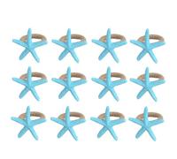 Sefdrert Ensemble de 12 Ronds de en Forme D'Étoile de Mer, Décoration de Table de Plage, de Mariage, de Vacances, de Côtes Océaniques