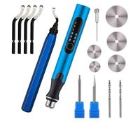 Sefdrert Kit D'Outils D'Impression 3D, Outils D'Ébavurage, Stylo Rotatif Électrique USB à 3 Vitesses pour Fraise D'Impression 3D, Modèle D'Imprimante 3D, Modèle en Résine