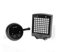 Sefdrert LED Bike Warning Turn Signals Light USB Rechargeable Wireless Remote Control Bicycle Rear Tail Lamp