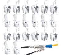 Sefdrert Lot de 2 connecteurs mâles, 3 voies électriques femelles mâles à sertir, kit d'assortiment de cosses à sertir, argent