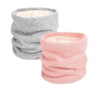 SEFIRST 2 Pièces Tour de Cou pour Femme et Homme, Polaire Cache Cou, Gaiter Masque Cagoule Cache-Cou Hiver écharpe Coupe-Vent Ski Élastique Épais Snood pour Moto Ski Marche Course Voyage (Gris, Rose)
