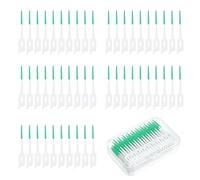 SEFIRST 300 Pièces Bâtonnet Interdentaire, Brossettes Interdentaire en Silicone, Bâtonnets de Fil Dentaire et Outils de Nettoyage, Cure Dent Brossette pour Inter Dentaire Hygiène Interdentaire (Vert)