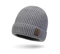 SEFIRST Bonnet pour Homme et Femme, Classics Basic Bonnet Hiver Extensible en Tricot, Chaud et Confortable, Bonnets d’Hiver, Knit Cuffed Beanie Bonnets Mixte pour Cyclisme Ski Jogging (Gris)