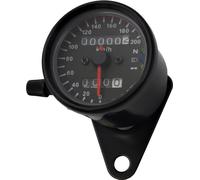 SEFIS Tachymètre mécanique analogique pour moto retro 200 noir