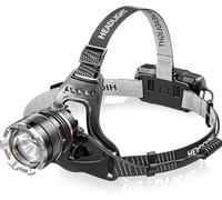 Sefitopher Lampe Frontale LED Rechargeable,Super Lumineux 5000 Lumens 6 Modes LED,Capteur et Lumière Rouge,Rechargeable par USB 5200 mAh,IPX6 Etanche Légère Mini Lampe de Tête Réglable