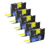 SEFNPOME 12 mm 047 Pouce Tze631 Noir sur Ruban laminé Jaune Compatible avec Le Ruban de Fabricant d'étiquettes PT-H110 D600 710BT