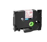 SEFNPOME 1pk Blanc sur Baies Rose 12 mm lamelle de Bande de Marque Matt Compatible avec Tze-MQP35 TZ-MQG35 M31 Compatible avec Les appareils PT-P750W P700(Red on Matt Clear)