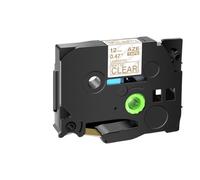 SEFNPOME 1pk Blanc sur Baies Rose 12 mm lamelle de Bande de Marque Matt Compatible avec Tze-MQP35 TZ-MQG35 M31 Compatible avec Les appareils PT-P750W P700(Gold on Matt Clear)